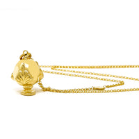 Collana Rolò con Pendente Pumo - Oro