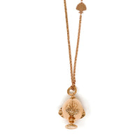 Collana Rolò con Pendente - Oro Rosa