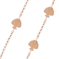 Collana Rolò Sei Pumi - Oro Rosa