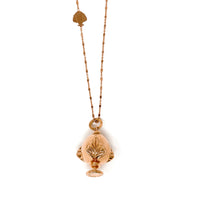 Collana Rosario con Pendente Pumo - Oro Rosa