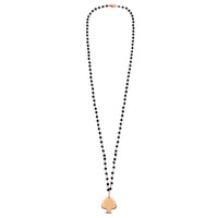 Collana Rosario Pendente Pumo Piatto - Oro Rosa