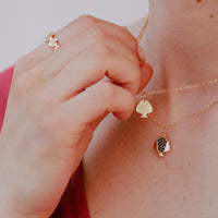 Girocollo Pumo Piatto Zirconi - Oro