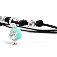 Bracciale Cordino - Pumo Turchese
