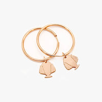 Orecchini Cerchio Pumo - Oro Rosa