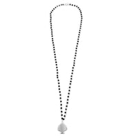 Collana Rosario Pendente Pumo Piatto - Argento