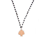 Collana Rosario Pendente Pumo Piatto - Oro Rosa