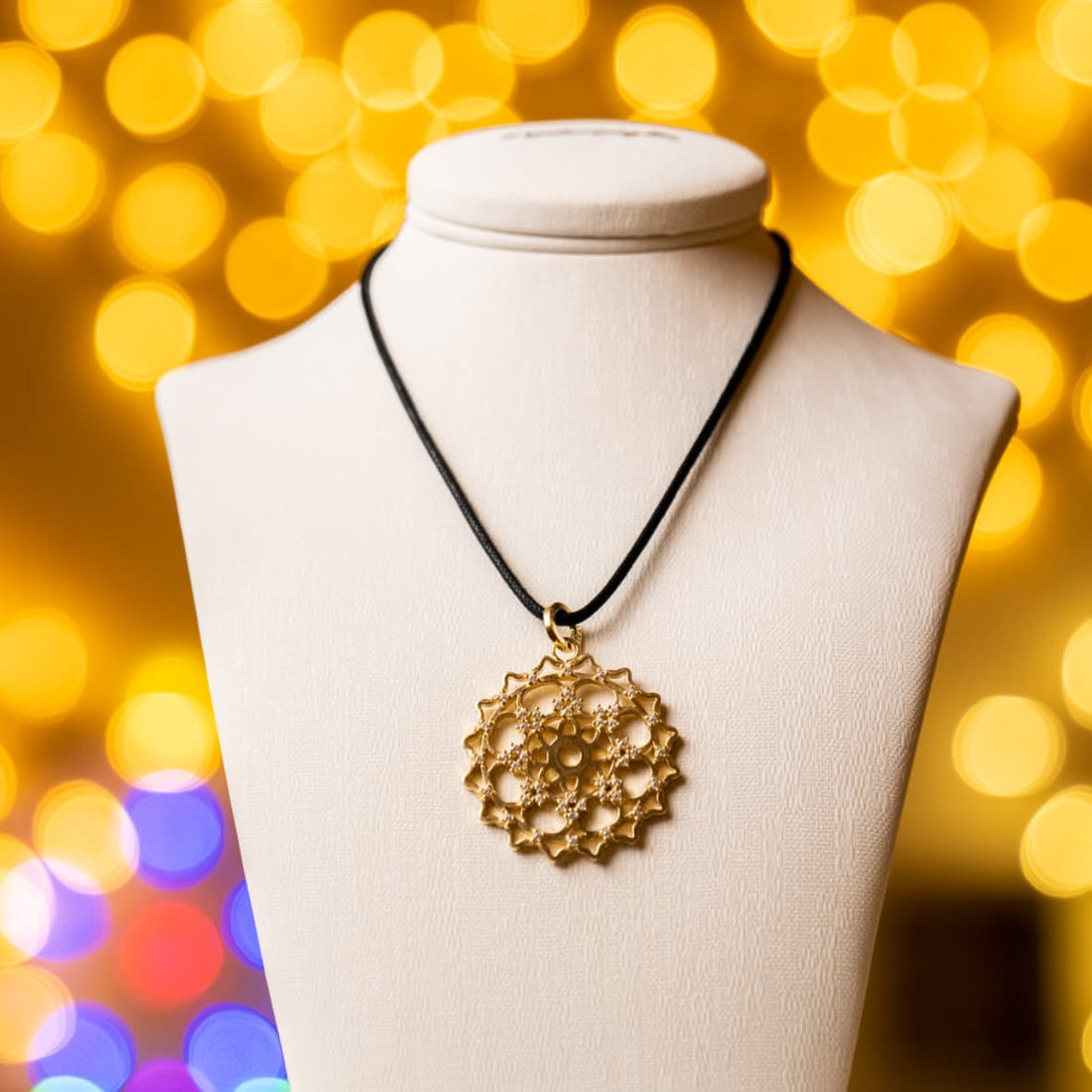 RIZILIA Pendente Rettangolare Con CZ - Design Moderno E Elegante, Placcato Oro Bianco - Foto 9